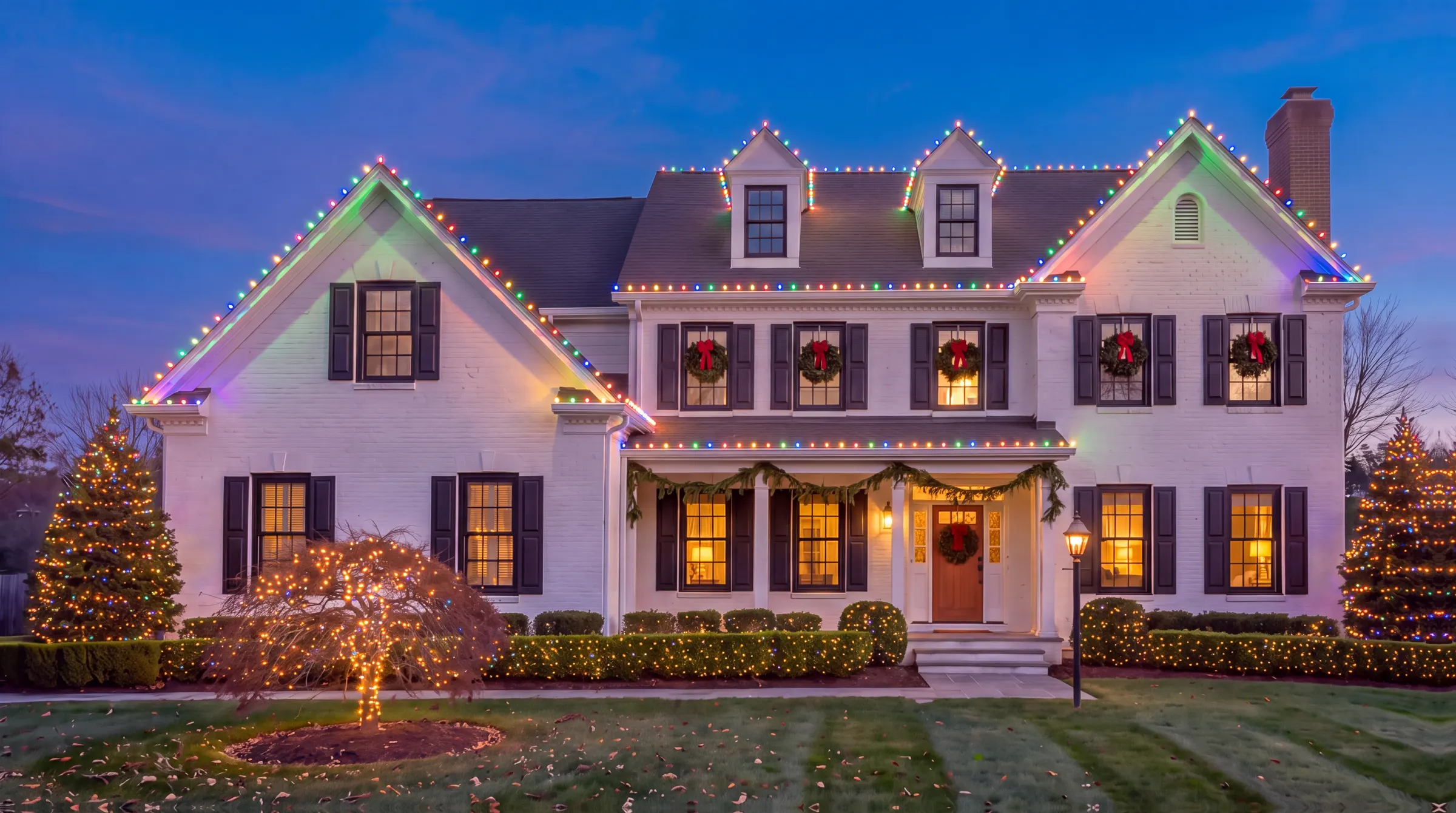 The house lit in Retro Multi